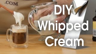 DIY whipped cream in 60 seconds [upl. by Heinrike114]