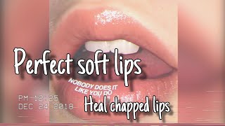 Perfect soft lips Heal chapped lips 👄 forced subliminal [upl. by Lener]