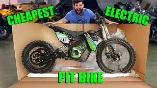 I BOUGHT the CHEAPEST ELECTRIC Pit Bike on the Internet [upl. by Aihsenek]