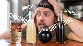 4 EASY to Make Cocktail Syrups  grenadine amp orgeat [upl. by Crespo]