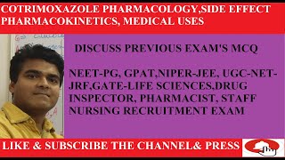 Cotrimoxazole Pharmacology  Cotrimoxazole Side Effect amp Uses  Drug Interaction  Trimethoprim [upl. by Korenblat736]