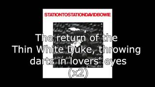 Station to Station  David Bowie  Lyrics [upl. by Oiracam]