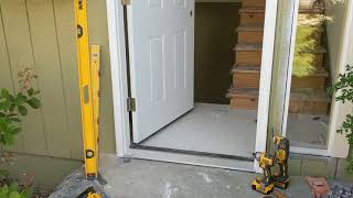 Jeld Wen Front Door Installation  Really crappy products and craftsmanship PART 1 [upl. by Dexter393]