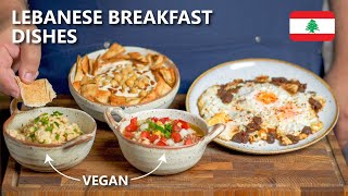 4 AMAZING Lebanese Breakfast Dishes [upl. by Sampson]