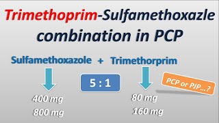 Trimethoprim and Sulfamethoxazole combination in PCP [upl. by Chabot]