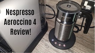 Nespresso Aeroccino 4 Milk Frother Review  Worth upgrading from the Aeroccino 3 [upl. by Anairol98]