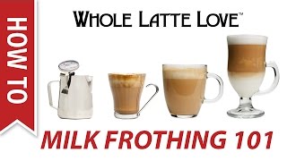 Milk Frothing for Beginners [upl. by Arabele]