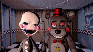 FNAFSFM MARIONETTE AND LEFTYS VOICE fnaf 4th anniversery special [upl. by Capwell]