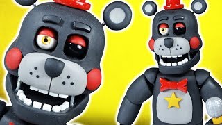 Handmade LEFTY ★ FNAF 6 Freddy Fazbears Pizzeria Simulator ➤ Polymer clay Tutorial ✔ Giovy Hobby [upl. by Pet708]