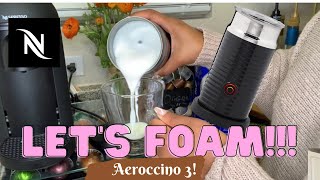 How To Foam Milk With Aeroccino 3 Make Coffee With Foam Tips amp Tricks  Easy Foamed Latte Recipe [upl. by Holly398]