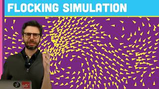 Coding Challenge 124 Flocking Simulation [upl. by Hamann]