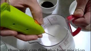 How To Make Latte Art with Mini Milk Frother [upl. by Nairadas]