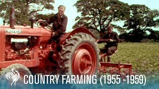 Country Farming Innovations of the Modern Tractor 19551959  British Pathé [upl. by Airemat]