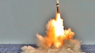 Royal Navy Test Launches Trident II Nuclear SLBM HD [upl. by Leamsi]