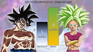 Goku VS Kefla POWER LEVELS  Dragon Ball Super [upl. by Sixele]